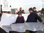 Trafford Centre Barton Lifting Bridge Protest